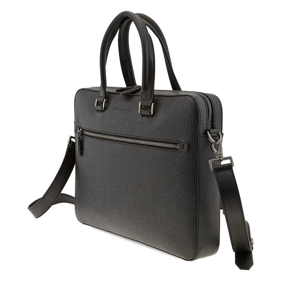 商品Salvatore Ferragamo|Ferragamo Revival Black Briefcase,价格¥5322,第1张图片