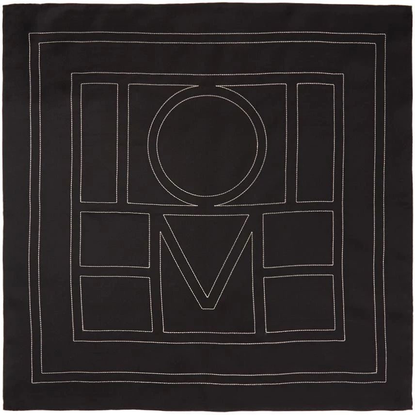 商品Totême|Black Silk Pantelleria Scarf,价格¥1083,第1张图片