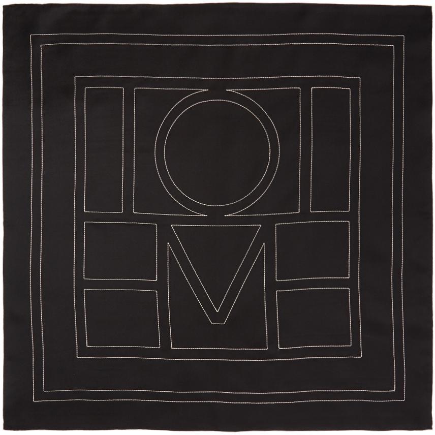 商品Totême|Black Silk Pantelleria Scarf,价格¥2141,第1张图片