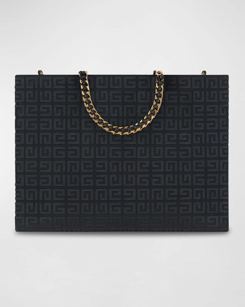 商品Givenchy|G-Tote Medium Shopping Bag in 4G Logo Canvas with Chain Handles,价格¥18661,第2张图片详细描述