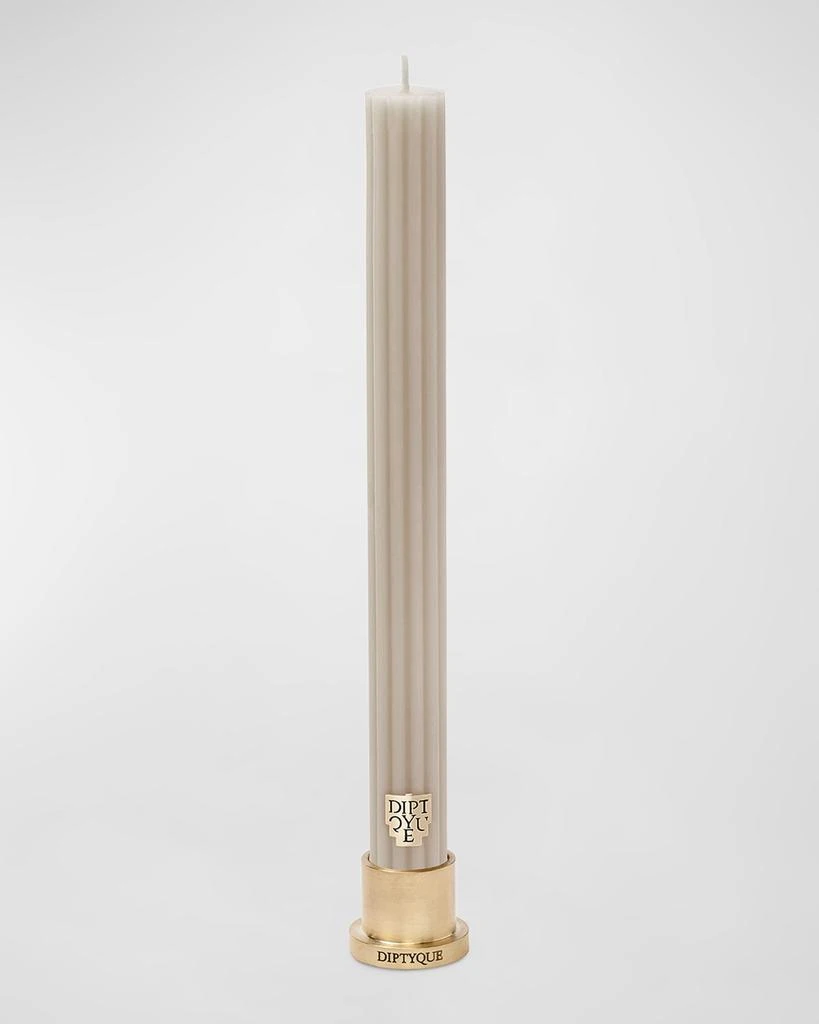 商品Diptyque|2.4 oz. Feu De Bois Scented Ribbed Taper Candle - Limited Edition,价格¥261,第1张图片
