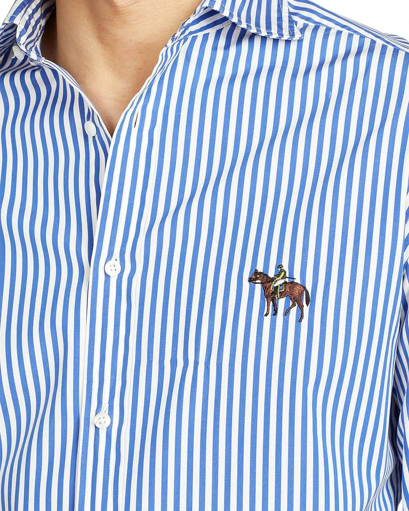 商品Ralph Lauren|Men's Aston Standing Horse Striped Sport Shirt,价格¥3051,第4张图片详细描述