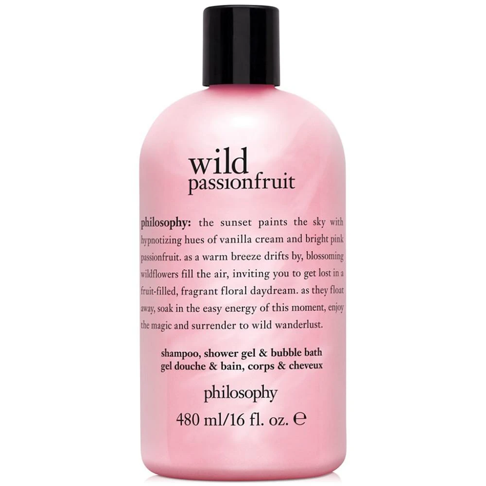 商品philosophy|wild passionfruit 3-in-1 shampoo, shower gel and bubble bath, 16 oz., Created for Macy's,价格¥177,第1张图片