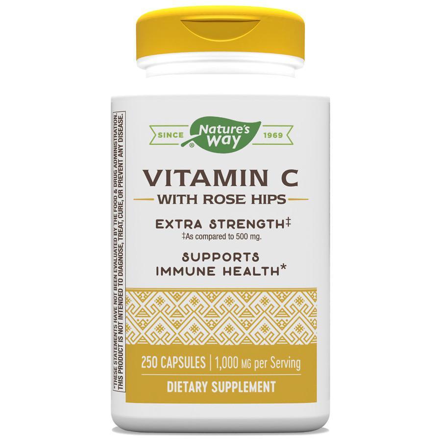 商品Nature's Way|Vitamin C Rose Hips Extra Strength Capsules,价格¥244,第1张图片
