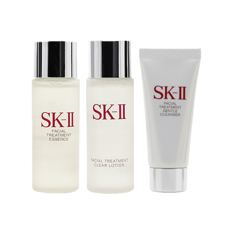 商品SK-II|【包邮装】SK-II/神仙水30ml+清莹露30ml+洁面20g 中小样3件套,价格¥284,第1张图片