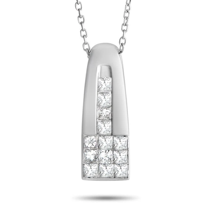 商品LB Exclusive|14K White Gold 0.50ct Diamond Pendant Necklace,价格¥3045,第1张图片