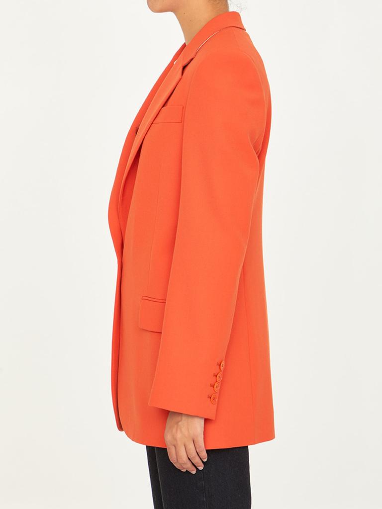Stella McCartney Single-breasted Orange Jacket商品第3张图片规格展示