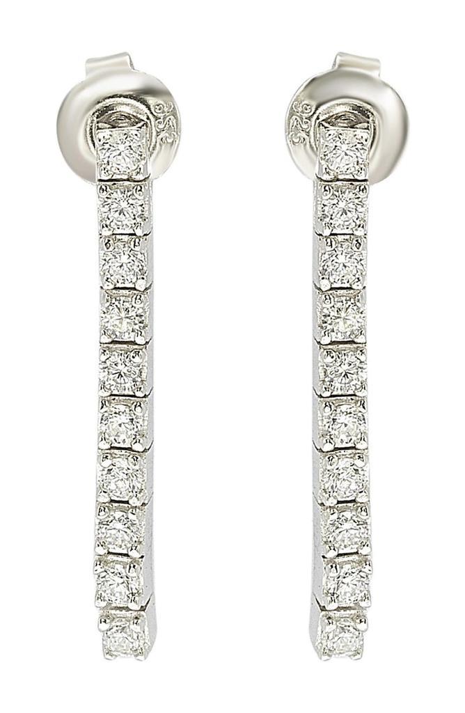 商品Suzy Levian|Sterling Silver A Touch Of Dazzle CZ Drop Earrings,价格¥550,第1张图片