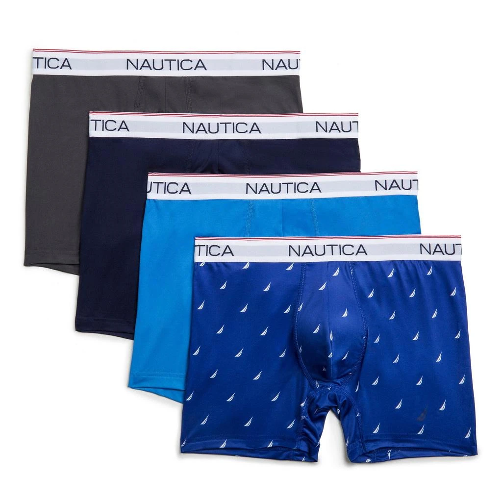 商品Nautica|诺帝卡男士平角内裤 4条装,价格¥159,第2张图片详细描述