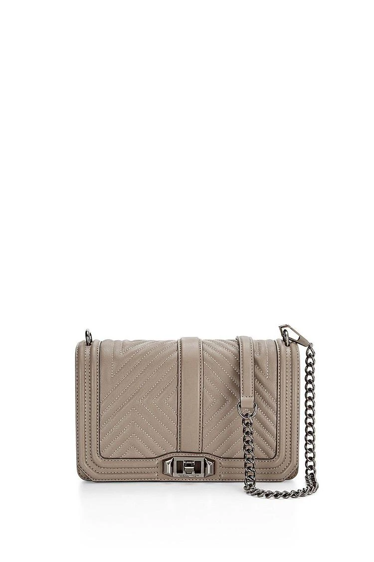 商品Rebecca Minkoff|几何图案Love系列绗缝斜挎包,价格¥1087,第1张图片