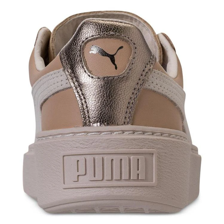 商品Puma|Women's Basket Platform Up Casual Sneakers from Finish Line,价格¥445,第4张图片详细描述