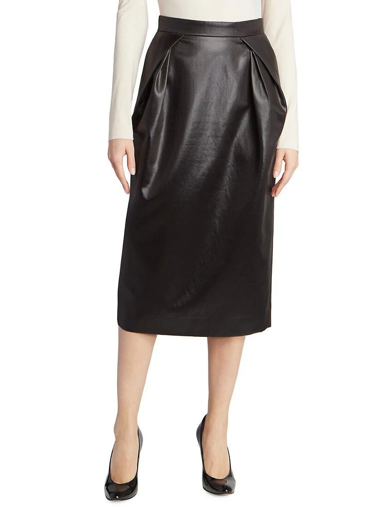 商品MAISON MARGIELA|Faux Leather Cocoon Skirt,价格¥2397,第3张图片详细描述