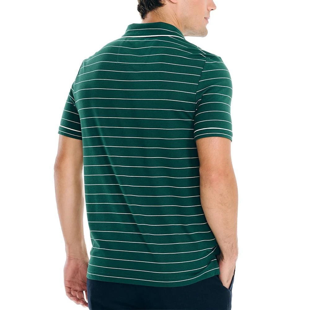 商品Nautica|Men's Classic-Fit Short Sleeve Stretch Striped Polo Shirt,价格¥596,第2张图片详细描述