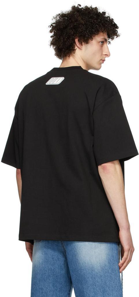 商品We11done|Black Cotton T-Shirt,价格¥2676,第5张图片详细描述