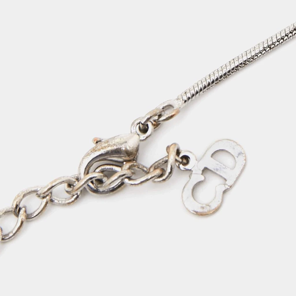 Dior CD Silver Tone Metal Pendant Necklace 商品