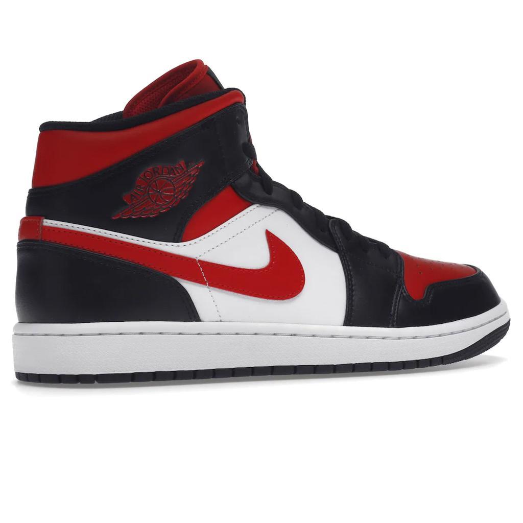 商品Jordan|Air Jordan 1 Mid White Black Red (2022),价格¥1629,第5张图片详细描述