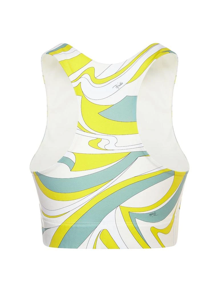 商品EMILIO PUCCI|Printed Eco Lycra Sport Bra Top,价格¥1429,第4张图片详细描述