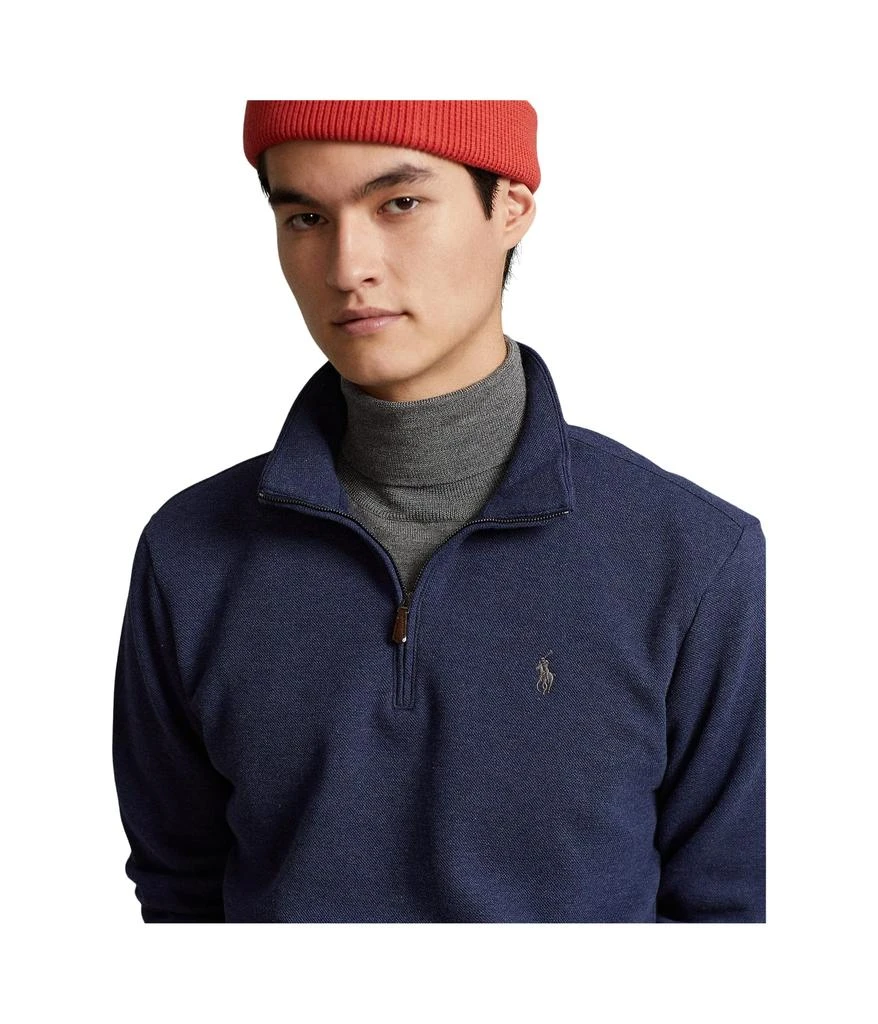 商品Ralph Lauren|Double Knit Mesh 1/4 Zip Sweatshirt,价格¥963,第3张图片详细描述