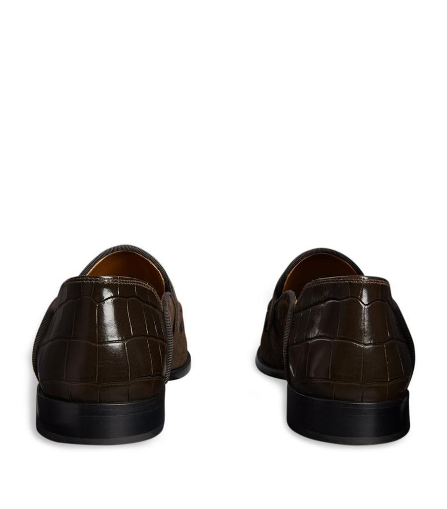 商品Christian Louboutin|No Penny Suede Loafers,价格¥6717,第5张图片详细描述