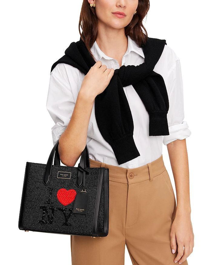 商品Kate Spade|Manhattan I Heart NY Chenille Small Tote,价格¥2976,第2张图片详细描述