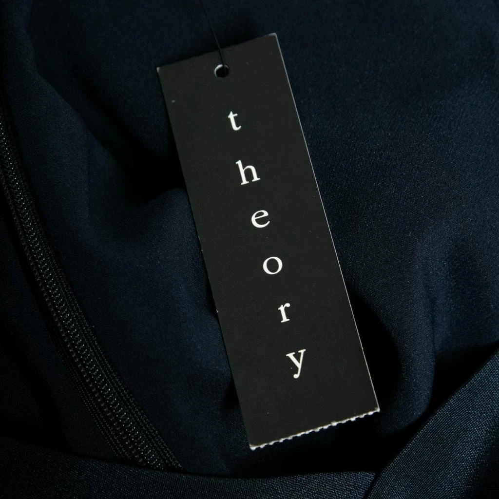 商品[二手商品] Theory|Theory Uniform Blue Silk Ruffled Overlay Landale B Dress XS,价格¥1184,第5张图片详细描述