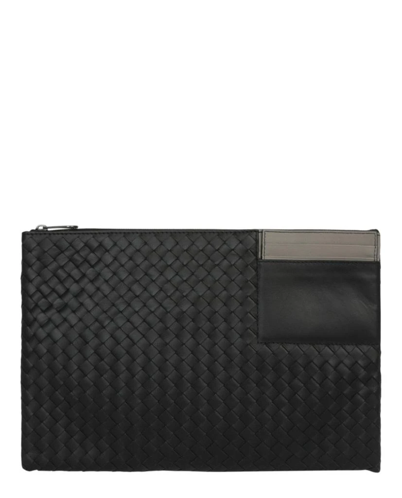 商品Bottega Veneta|女式 Intrecciato 皮革扁平手拿包,价格¥1836,第1张图片