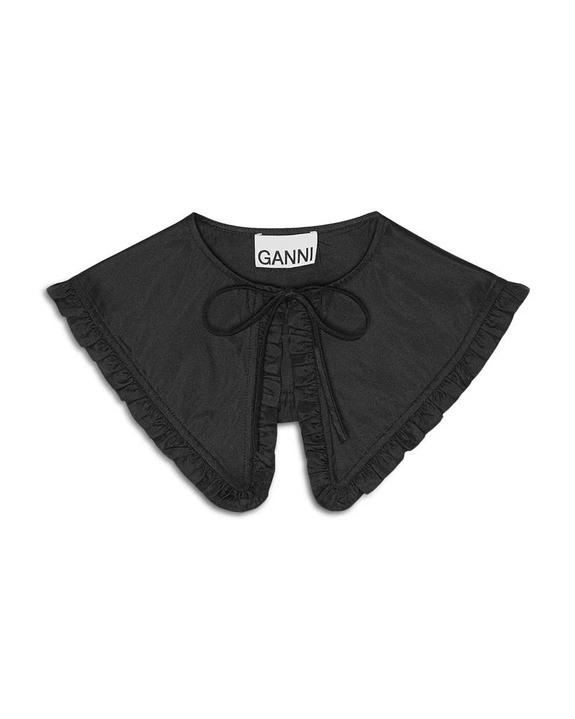 商品Ganni|Taffeta Frill Collar,价格¥338,第1张图片详细描述