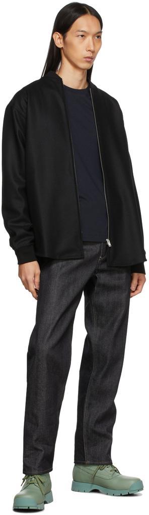 商品Jil Sander|Navy Cashmere Jersey Long Sleeve T-Shirt,价格¥1561,第6张图片详细描述