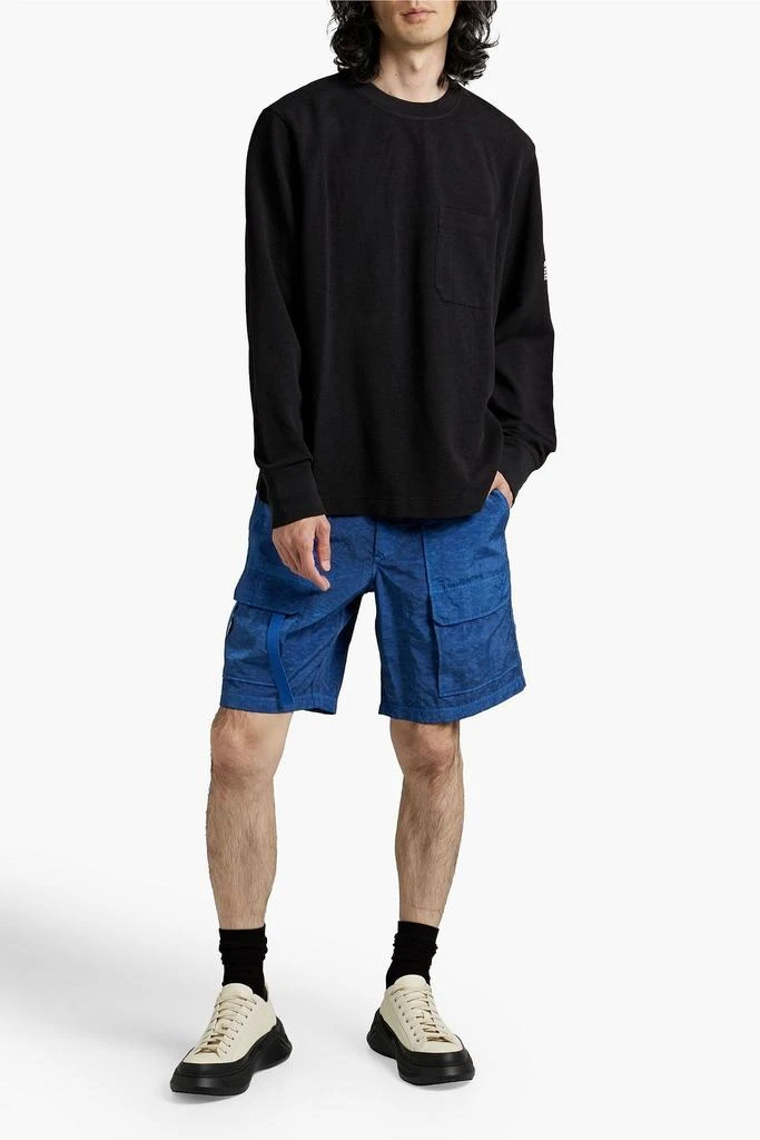 商品Helmut Lang|Printed waffle-knit cotton-blend T-shirt,价格¥664,第2张图片详细描述