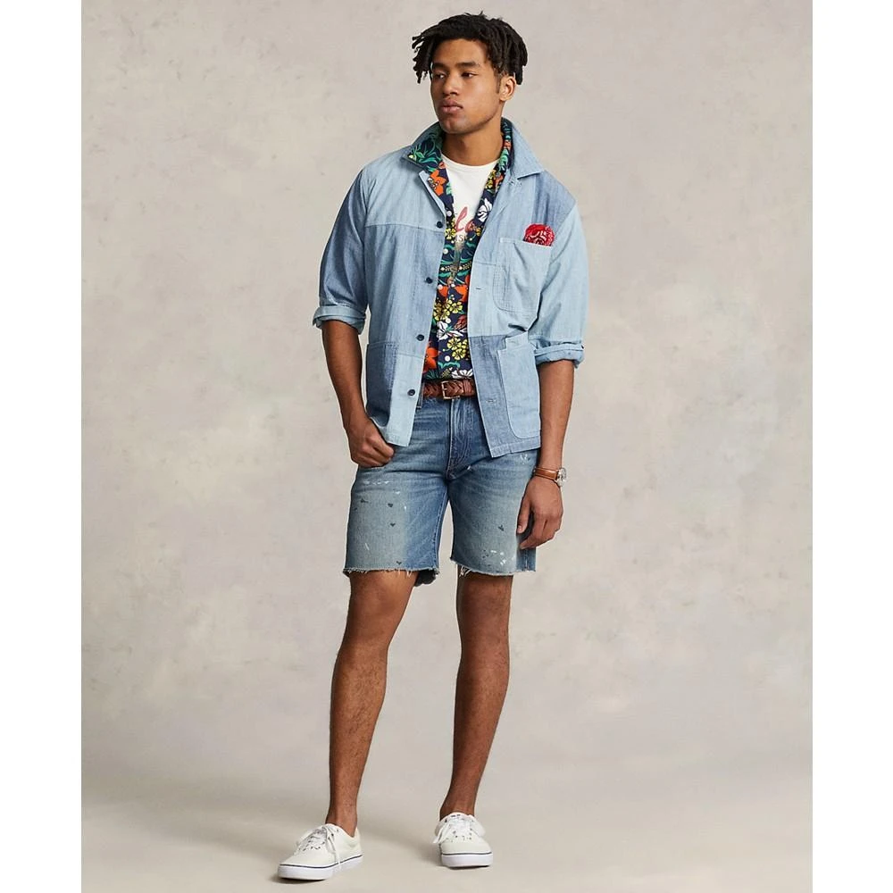 商品Ralph Lauren|Men's Classic-Fit Patchwork Chambray Shirt,价格¥871,第4张图片详细描述