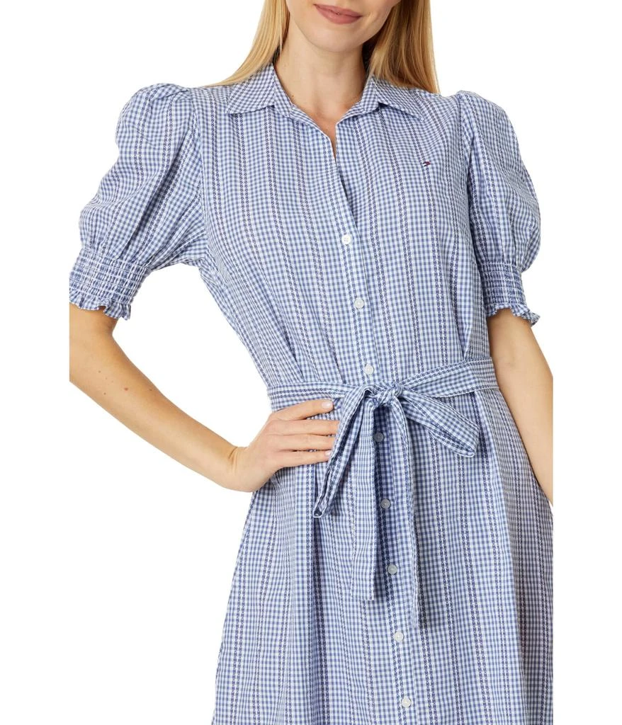 商品Tommy Hilfiger|Puff Sleeve Gingham Midi Dress,价格¥904,第3张图片详细描述