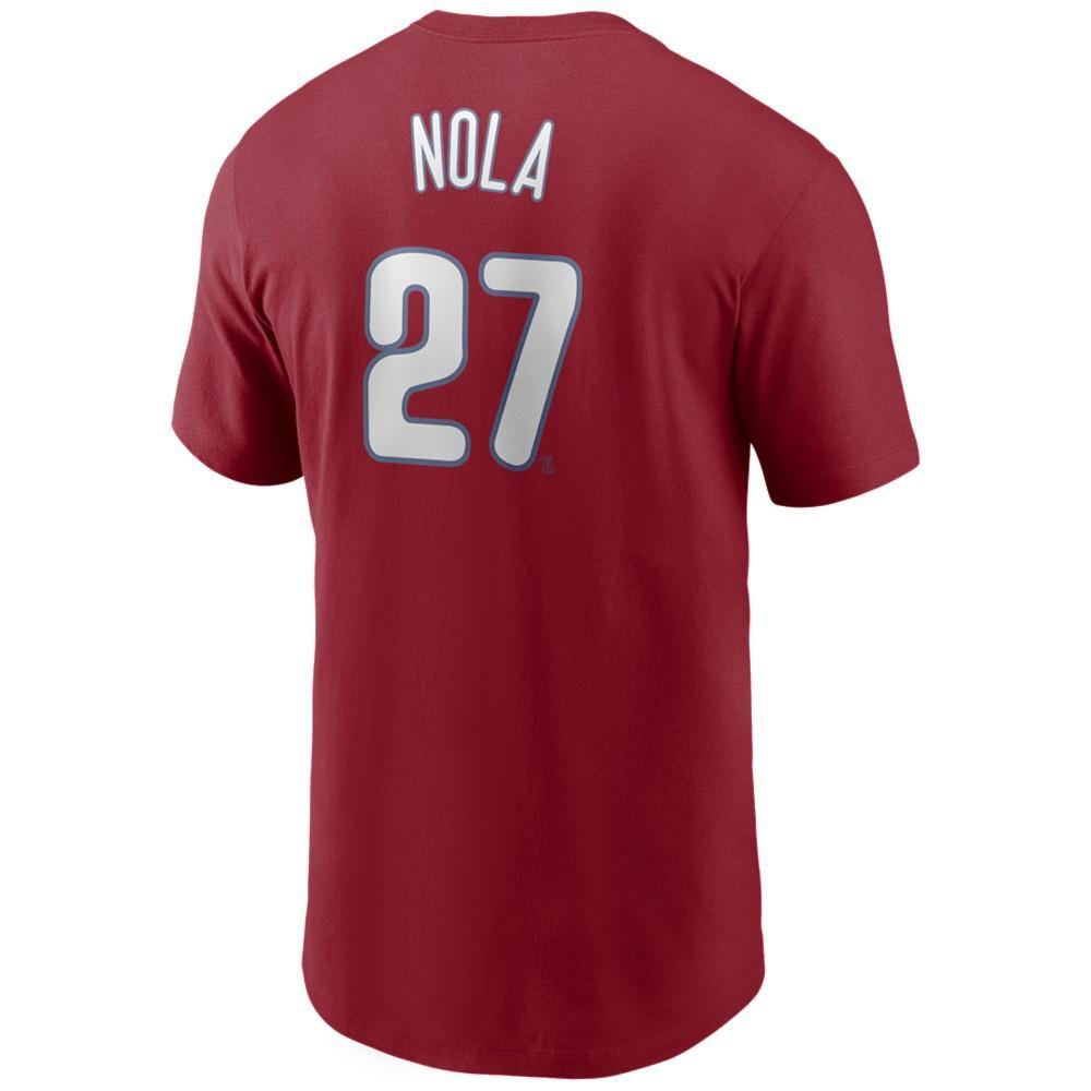 商品NIKE|Men's Aaron Nola Philadelphia Phillies Name and Number Player T-Shirt,价格¥244,第1张图片