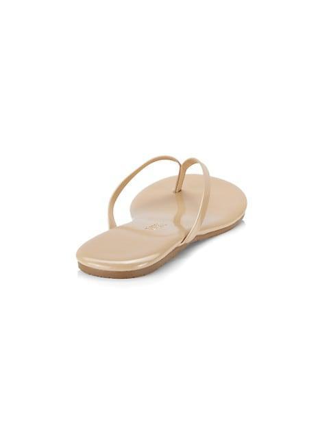 商品Tkees|Foundations Gloss Patent Leather Flip Flops,价格¥394,第5张图片详细描述