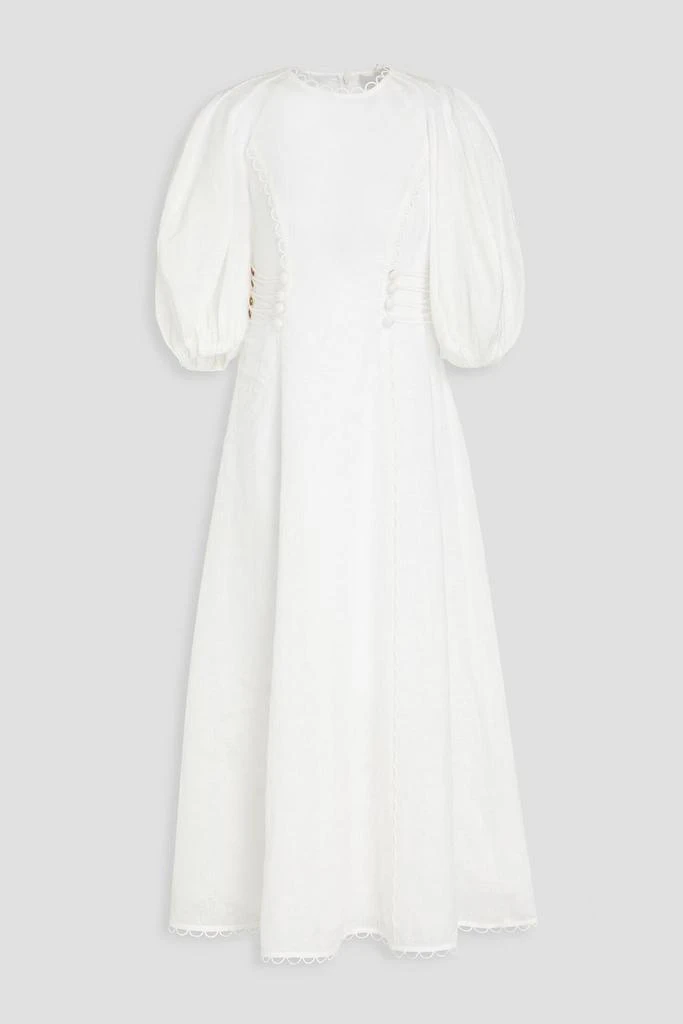 商品Zimmermann|Rosa linen midi dress,价格¥3111,第1张图片