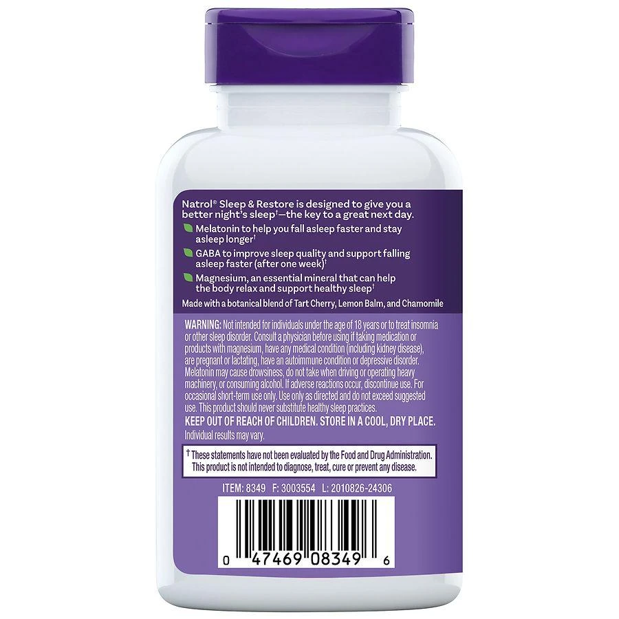 Sleep & Restore with 5 mg Melatonin Capsules 商品