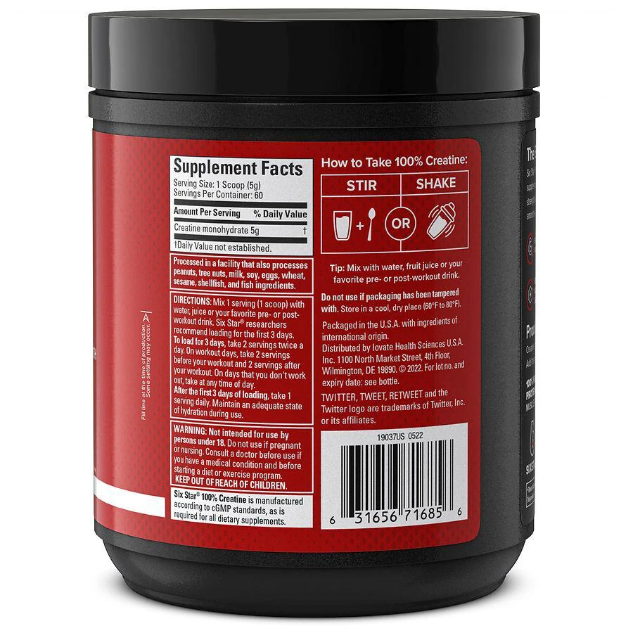 商品Six Star|100% Creatine Supplement,价格¥125,第3张图片详细描述