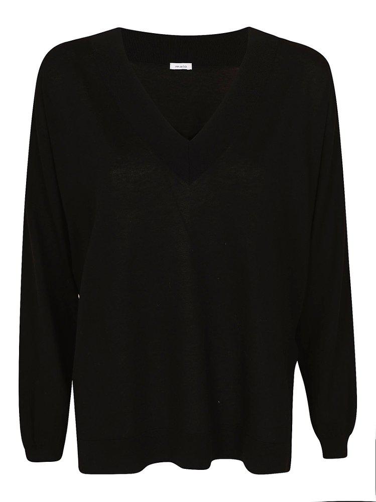 Malo V-Neck Long Sleeved Sweater商品第1张图片规格展示