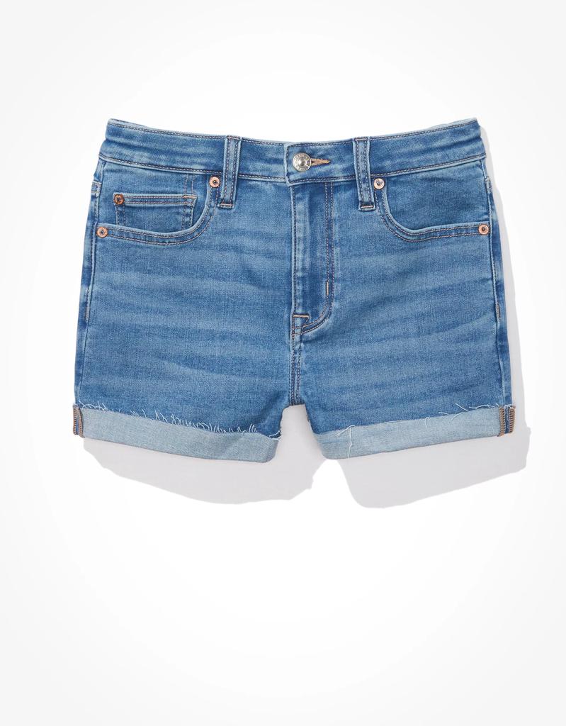 AE Ne(x)t Level High-Waisted Denim Short Short商品第4张图片规格展示