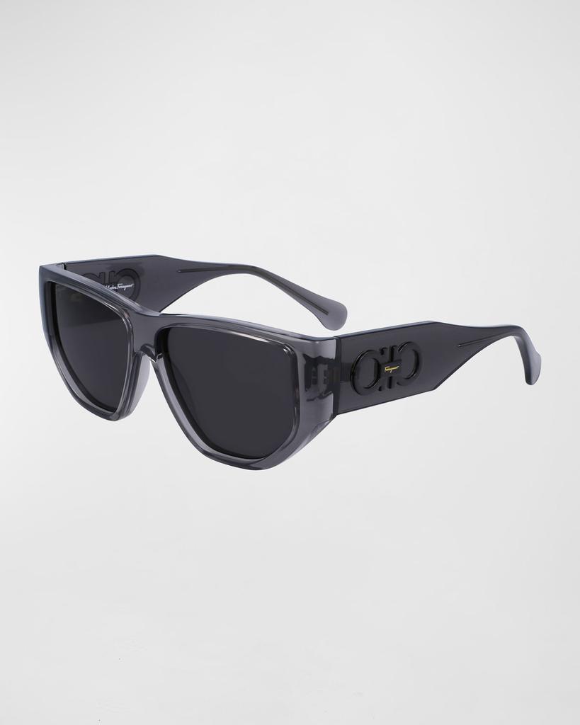 Men's Capsule Gancini Rectangle Sunglasses商品第1张图片规格展示