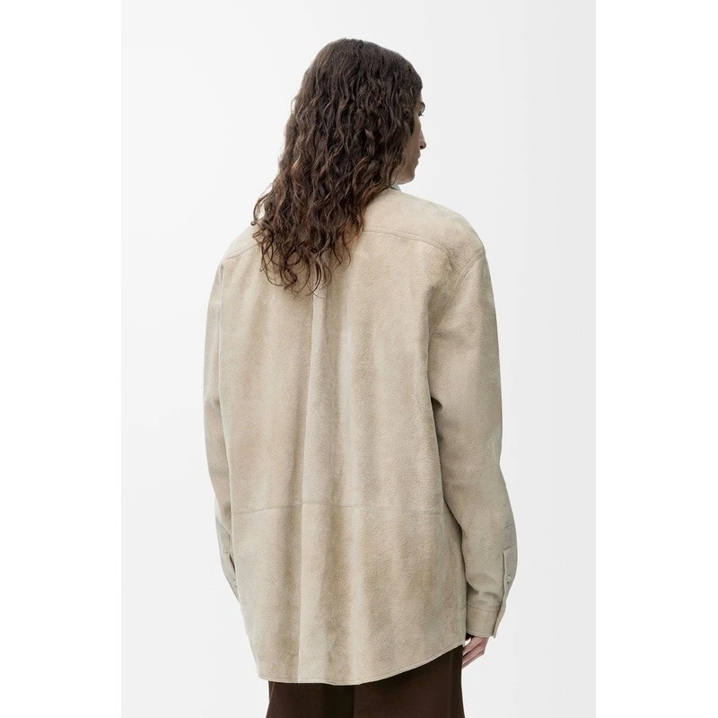 商品Loewe|【预售3-5天】LOEWE/罗意威 男士白色绒面革夹克,价格¥32059,第6张图片详细描述