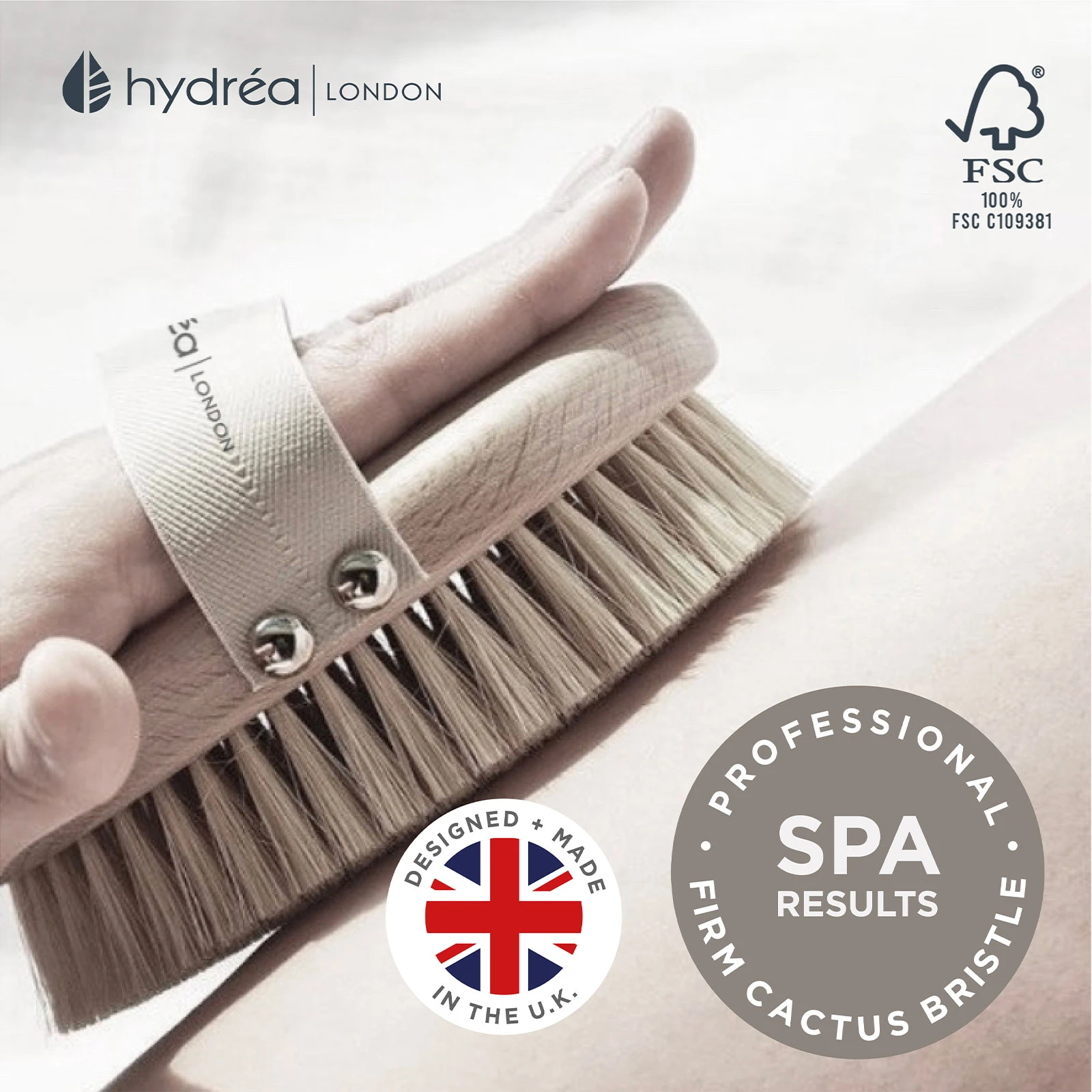 Hydréa London 专业仙人掌毛干性肤质身体刷 商品