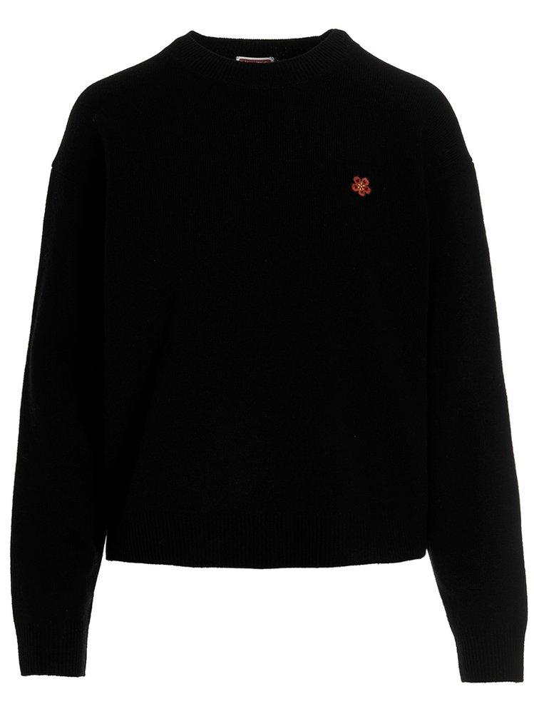 Kenzo Logo Intarsia-Knitted Crewneck Jumper商品第1张图片规格展示