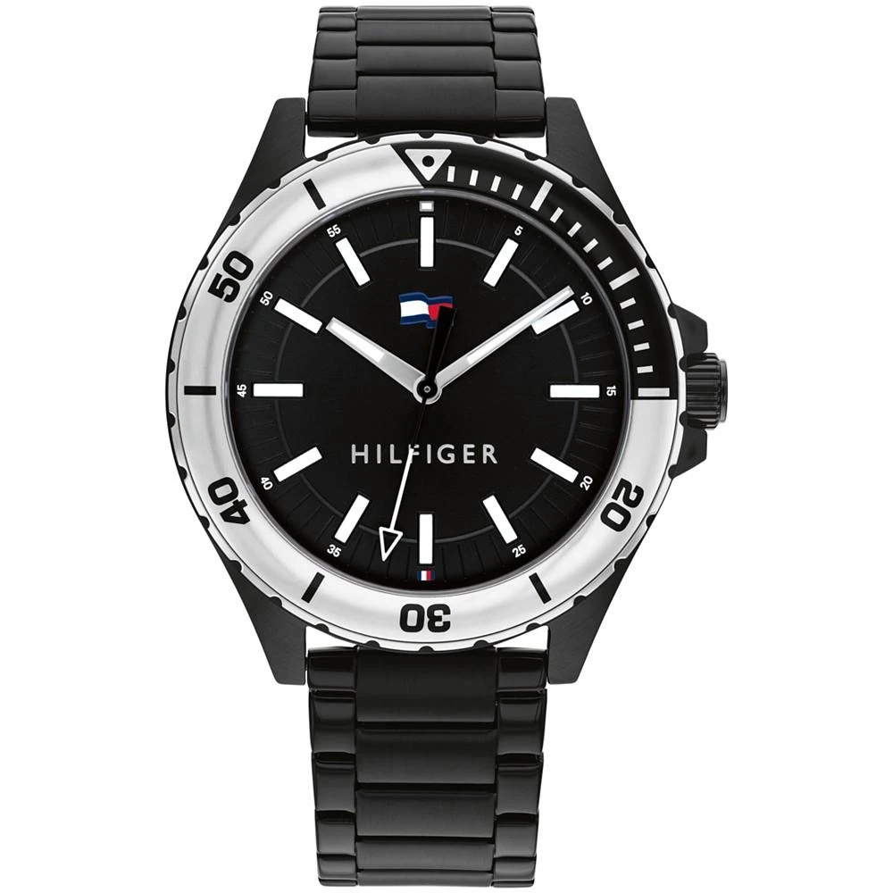 商品Tommy Hilfiger|Men's Black Stainless Steel Bracelet Watch 43mm,价格¥874,第1张图片