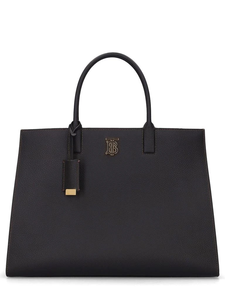 商品Burberry|Medium Tb Grained Leather Tote Bag,价格¥25151,第1张图片