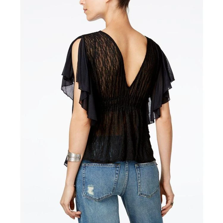 商品Free People|June Split-Sleeve Sheer Lace Top,价格¥135,第4张图片详细描述