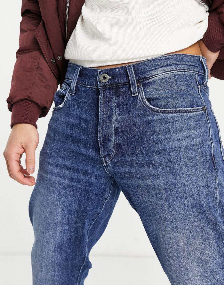 商品G-Star|G-Star 3301 straIght tapered jeans in mid wash,价格¥430,第4张图片详细描述