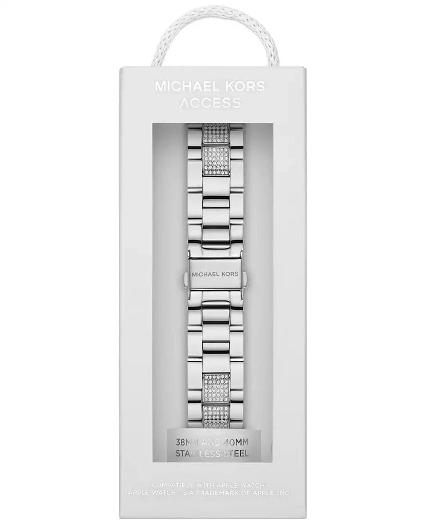 商品Michael Kors|Women's Silver-Tone Stainless Steel Band for Apple Watch, Compatible with 38, 40, 41mm,价格¥1458,第2张图片详细描述