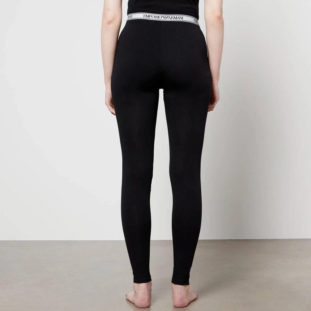 商品Emporio Armani|Emporio Armani Women's Iconic Logoband Leggings - Black,价格¥323,第2张图片详细描述