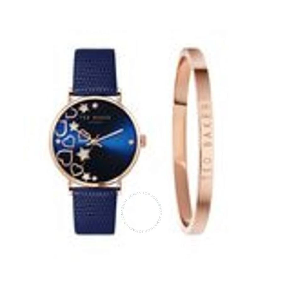 商品Ted Baker London|Phylipa Quartz Blue Dial Ladies Watch and Bracelet Set BKGFW22119I,价格¥263,第1张图片