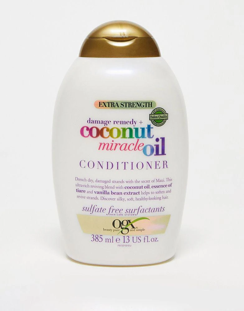 商品OGX|OGX Damage Remedy+ Coconut Miracle Oil Conditioner 385ml,价格¥77,第1张图片